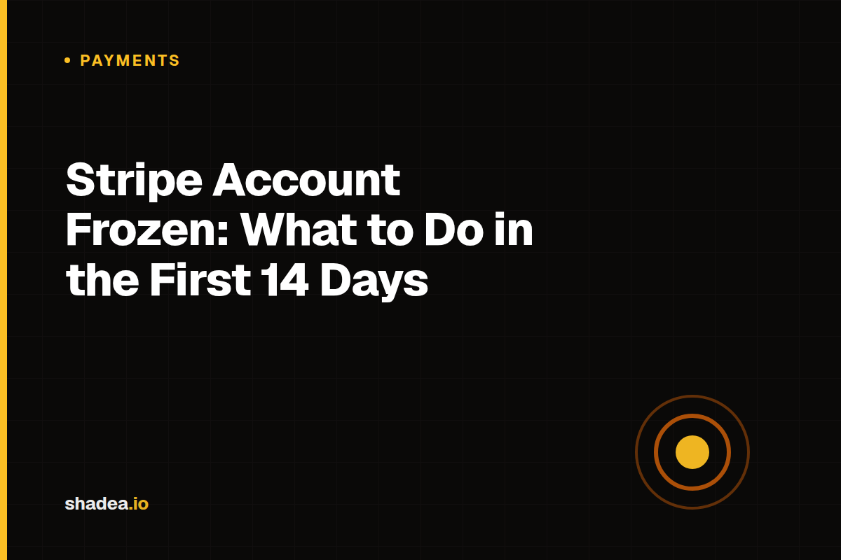 Stripe Account Frozen: What to Do in the First 14 Days